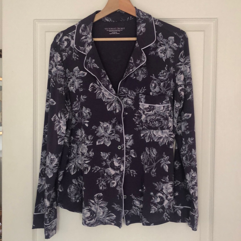 Victoria secret purple floral pj top